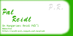 pal reidl business card